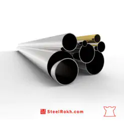 لوله دکوراتیو استیل 201 قطر 22 ضخامت 0.6 براق شاخه 6 متری