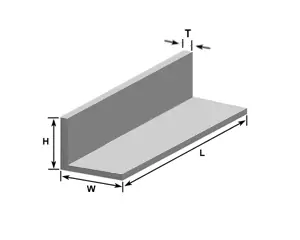 راهنمای ابعاد نبشی