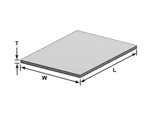 راهنمای ابعاد ورق