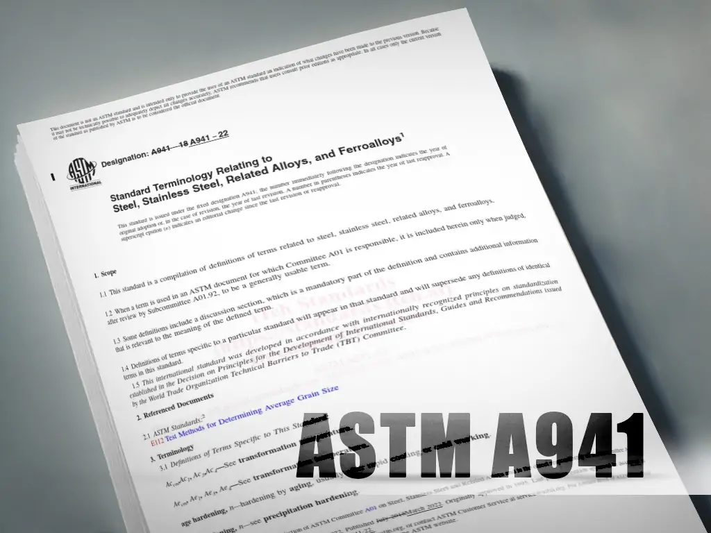 اصطلاحات رایج فولادی طبق استاندارد ASTM