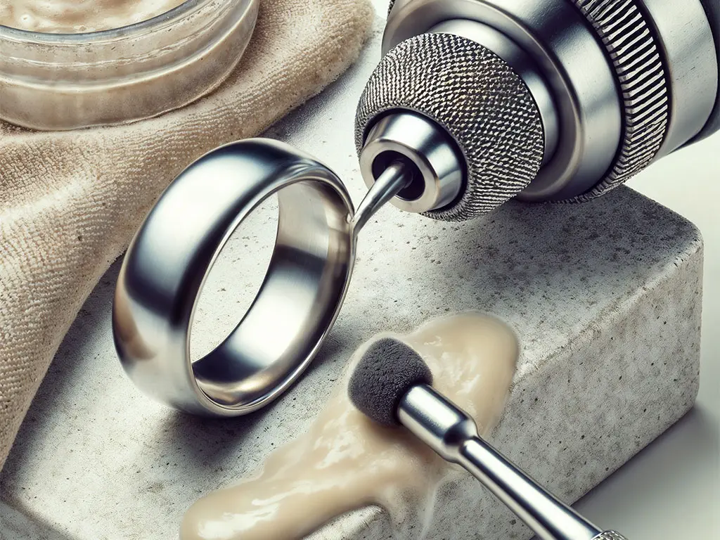 براق کردن زیورالات استیل-براق کردن بدلیجات استیل