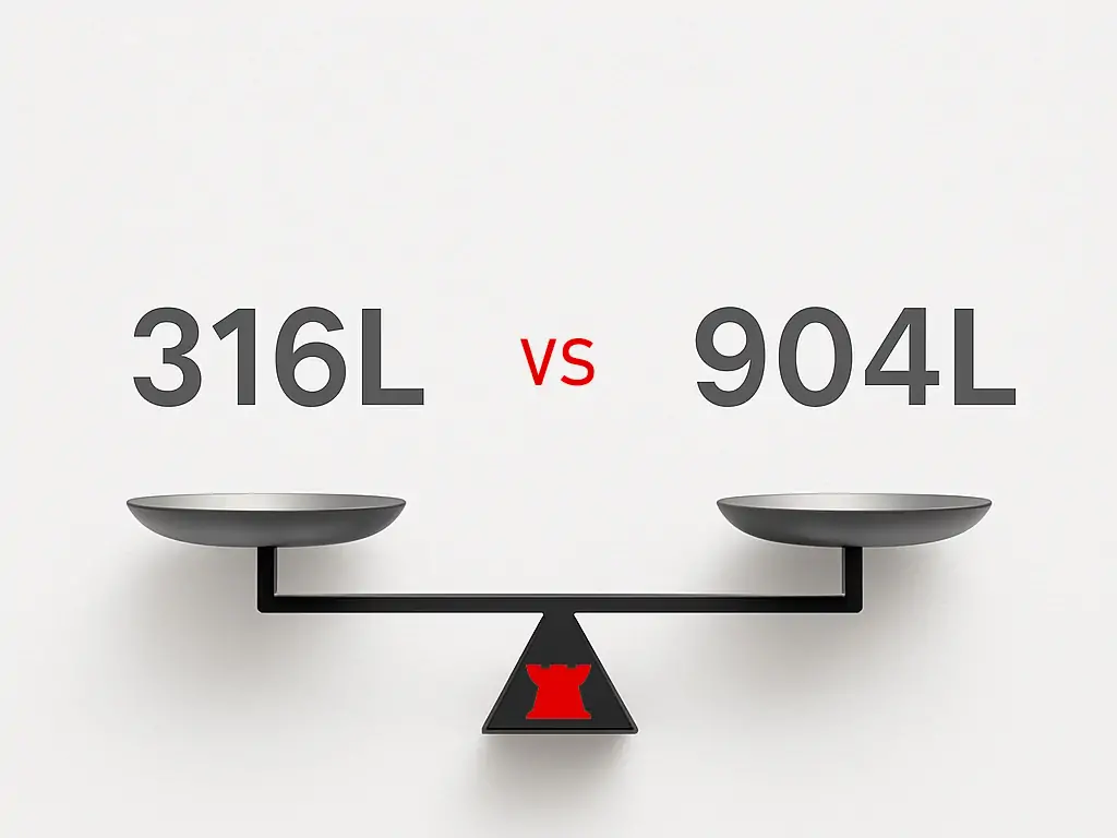 تفاوت استیل 904L و 316L-تفاوت استیل 316L و 904L-تفاوت بین 316L و 904L